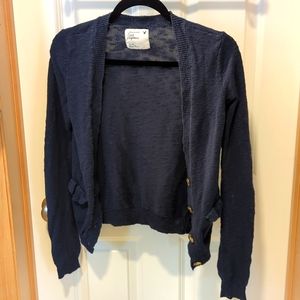 Navy Blue American Eagle cardigan with pockets!